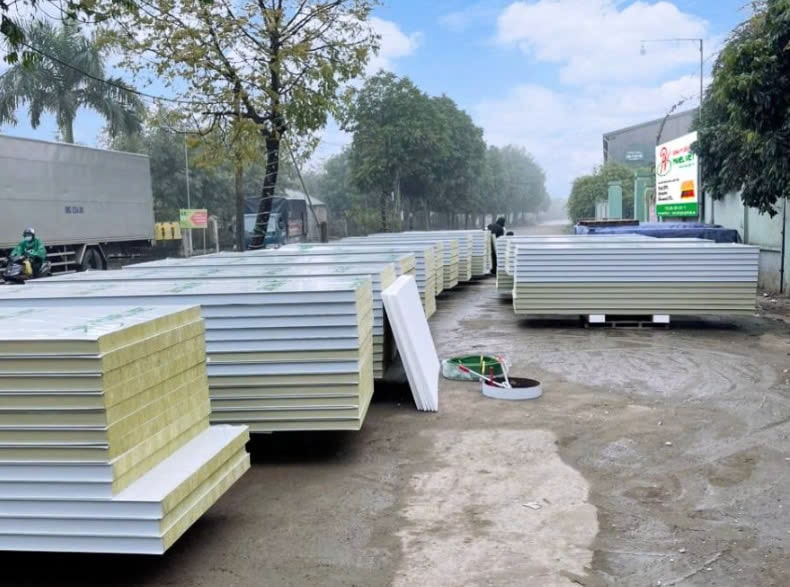 vách panel cách nhiệt vật liệu xây dựng nhẹ