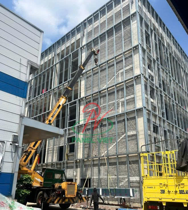 vách panel nhà xưởng