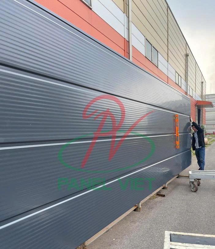 bảng giá vách ngoài panel rockwool màu xám